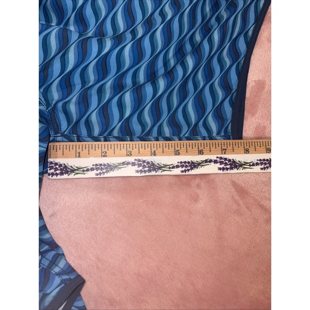 Fair Harbor Mens XL Blue Wave Swim Trunks Lined Hybrid.